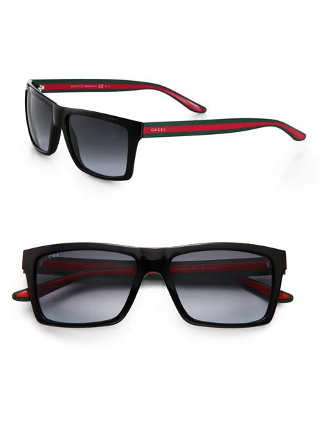 gucci block sunglasses|gucci black sunglasses for men.